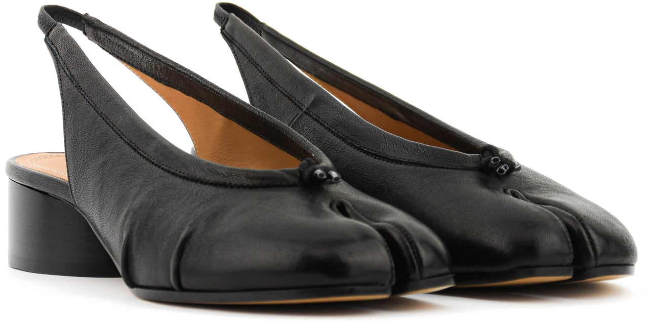 Maison Margiela New Tabi Slingback Black Zwart