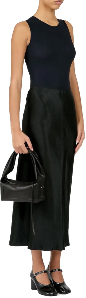 Maison Margiela Box Bag East/west Med Black Zwart