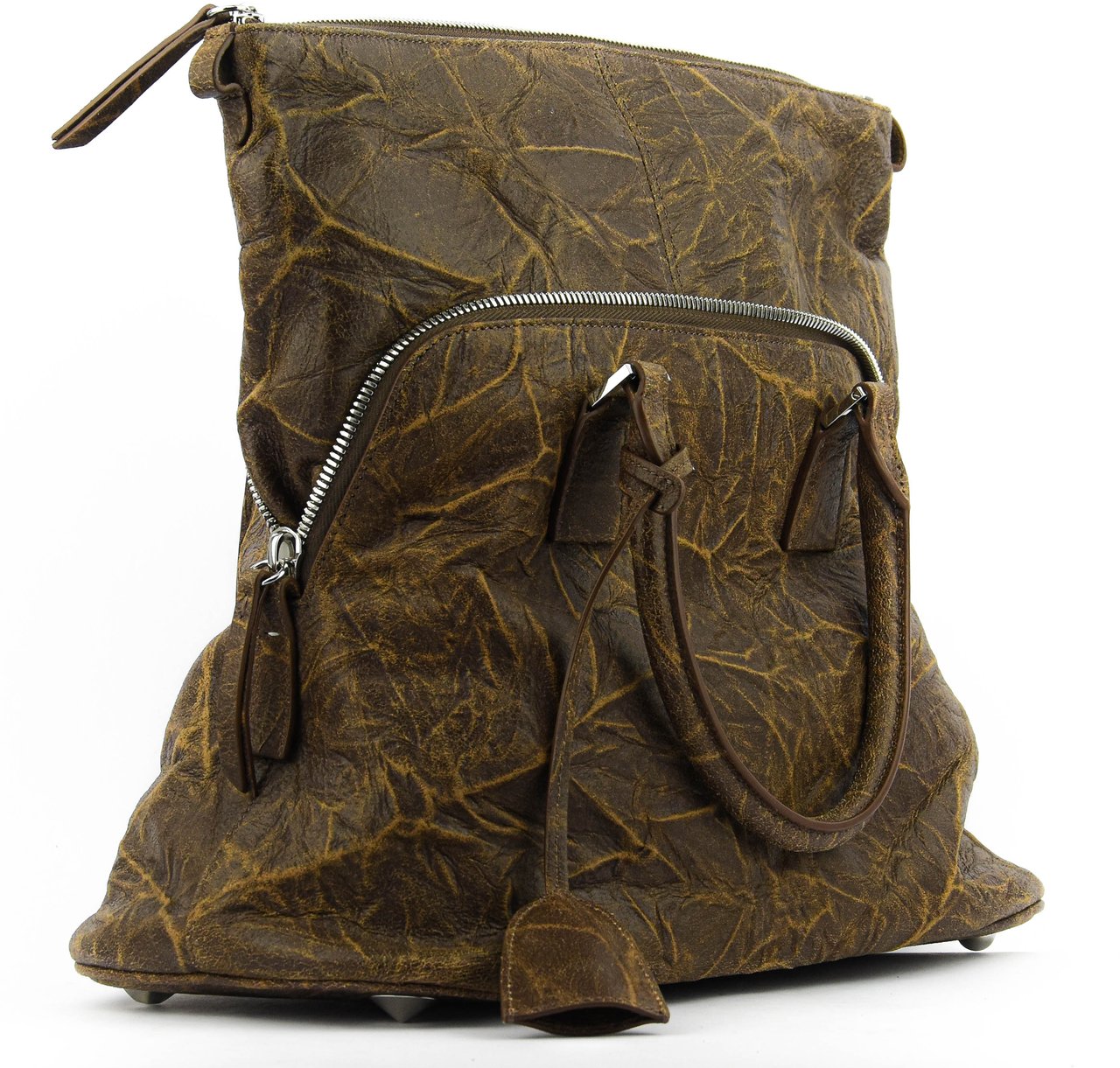 Maison Margiela 5ac Bag Brown Vintage Bruin