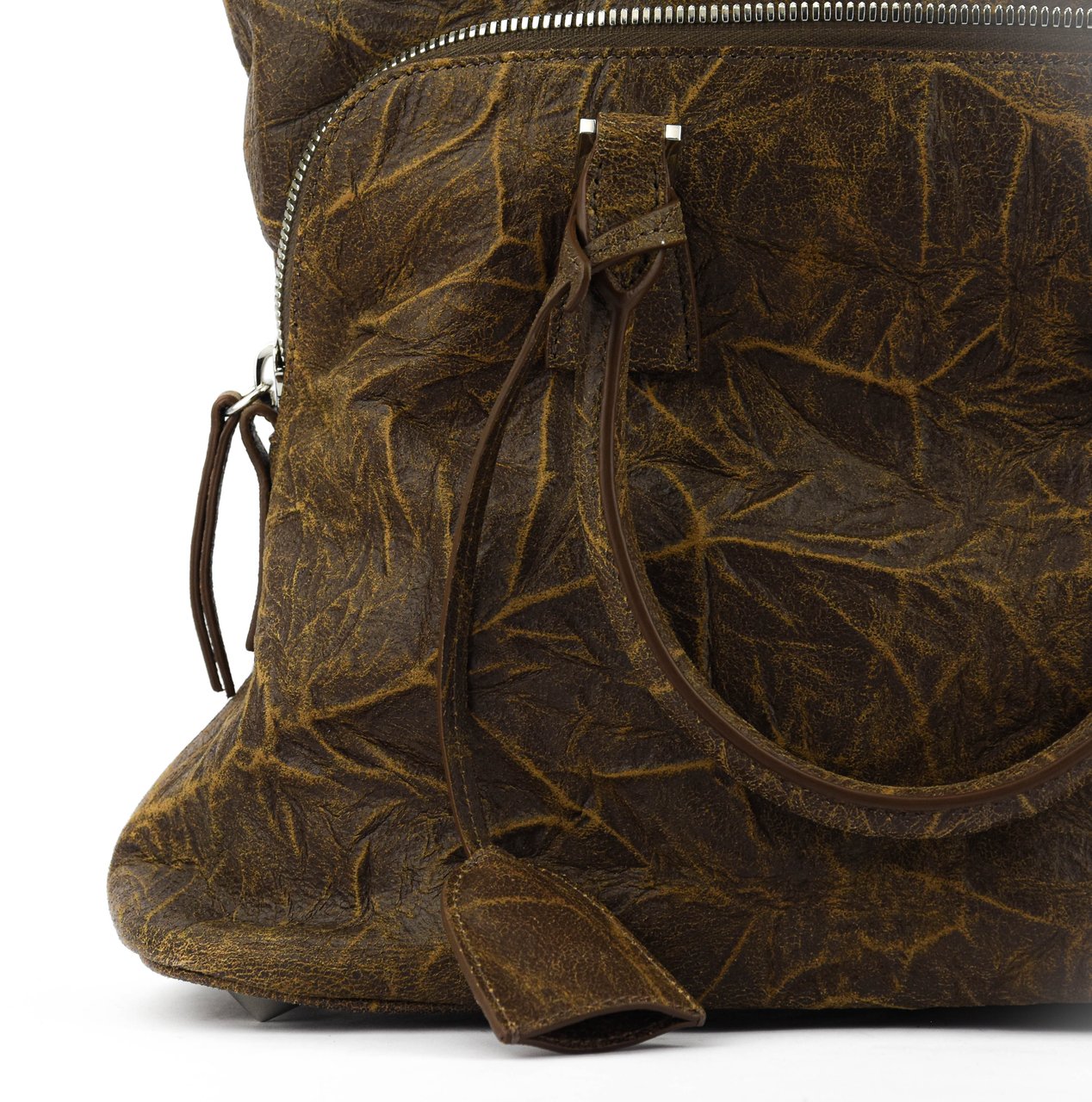Maison Margiela 5ac Bag Brown Vintage Bruin