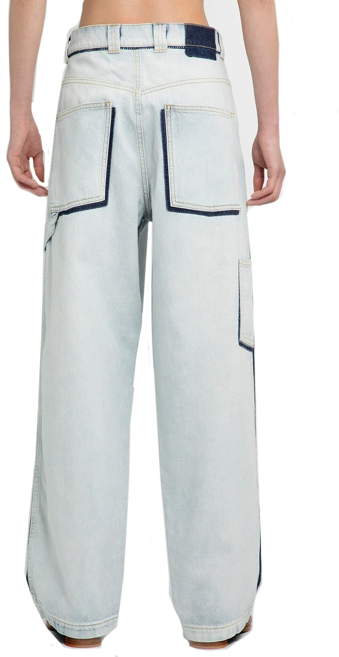 Maison Margiela Maison Margiela Wide Leg Denim Jeans Blauw
