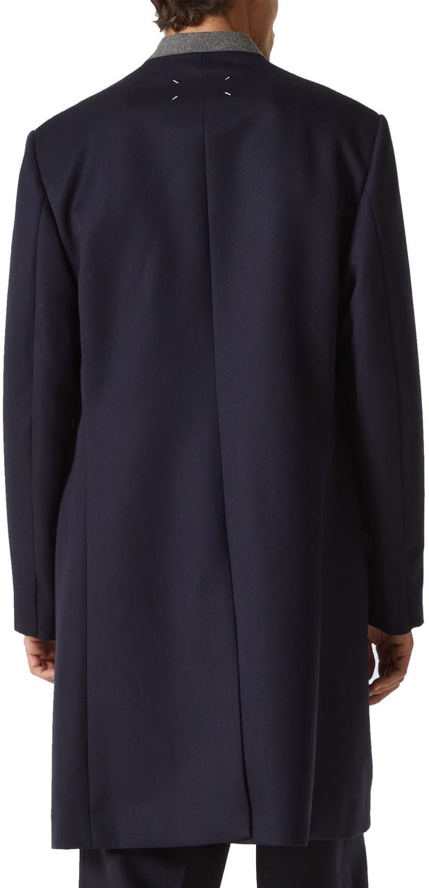 Maison Margiela Wool Coat Blauw