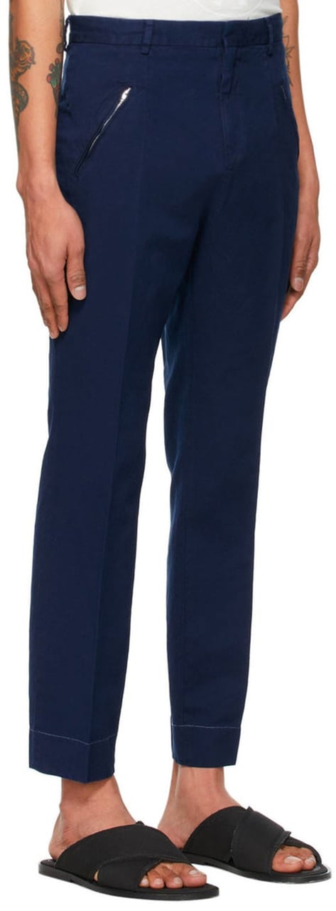 Maison Margiela Cotton Denim Trousers Blauw