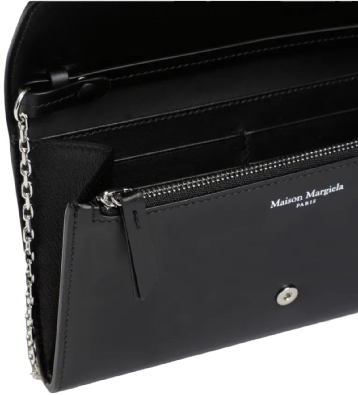 Maison Margiela Four Stiches Leather Chain Wallet Divers
