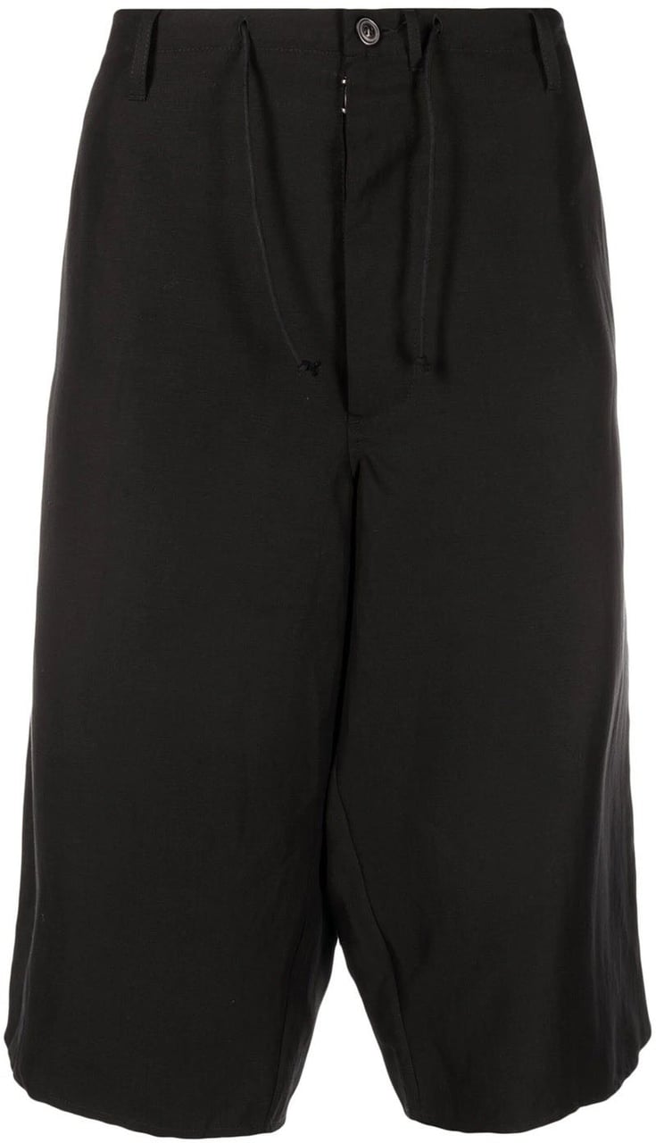 Maison Margiela Blend Linen Bermuda Shorts Zwart