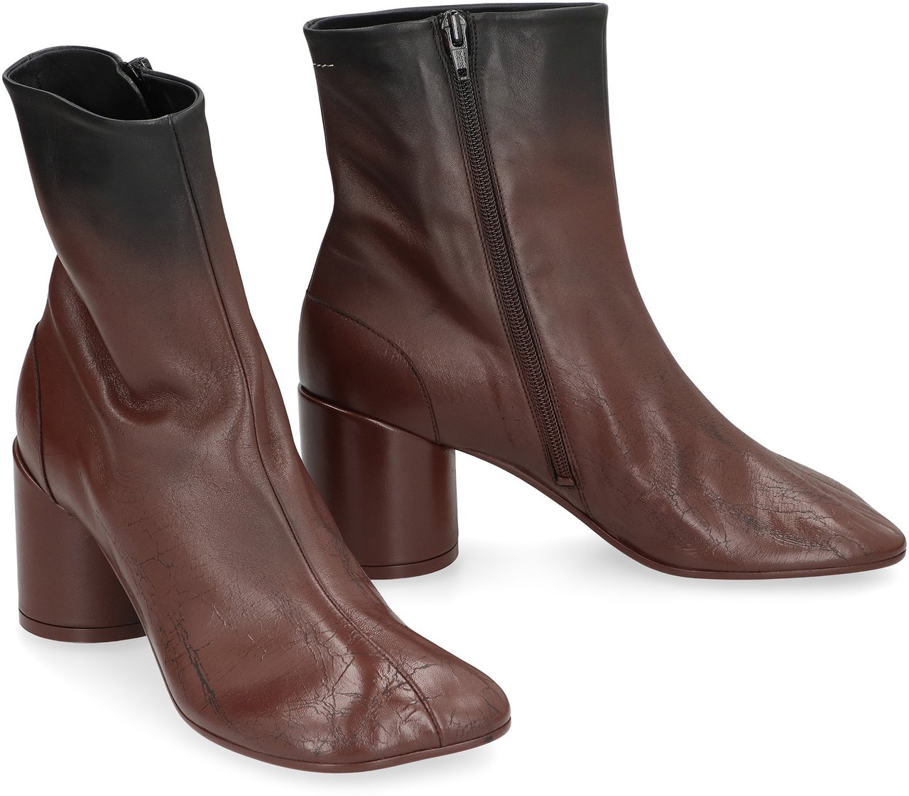 Maison Margiela Boots in leather Bruin