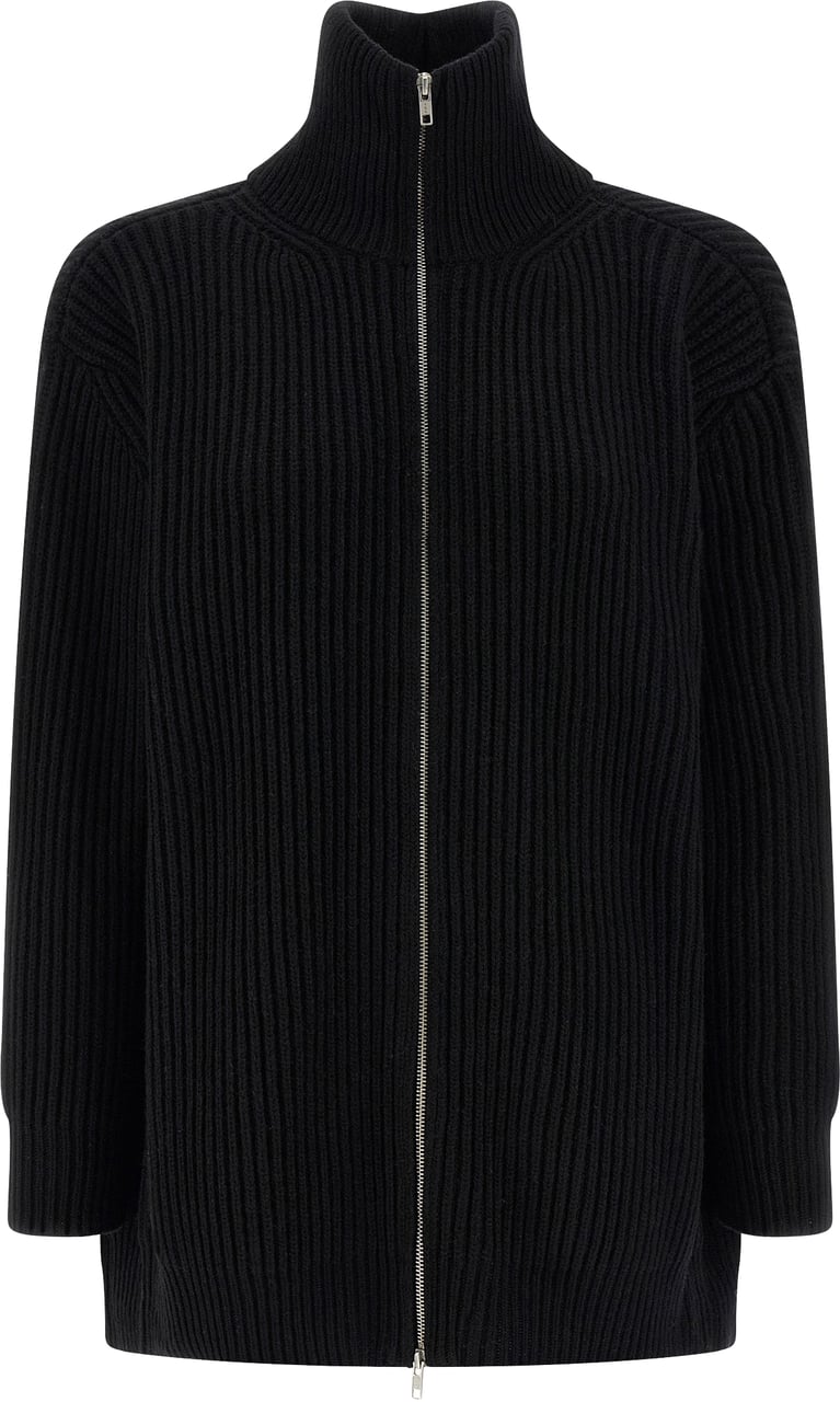 Maison Margiela MM6 Maison Margiela Black Wool Short Dress Zwart