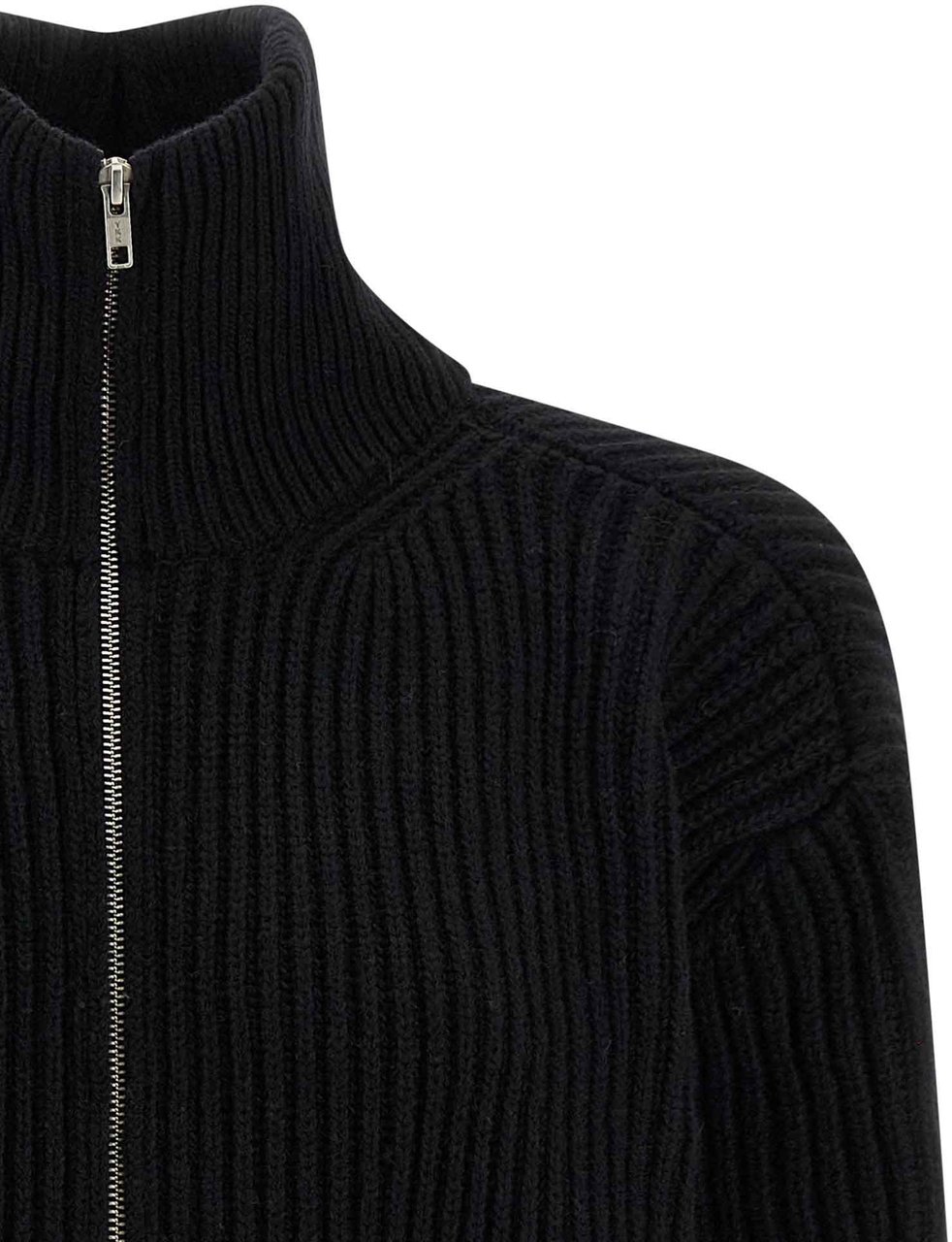 Maison Margiela MM6 Maison Margiela Black Wool Short Dress Zwart