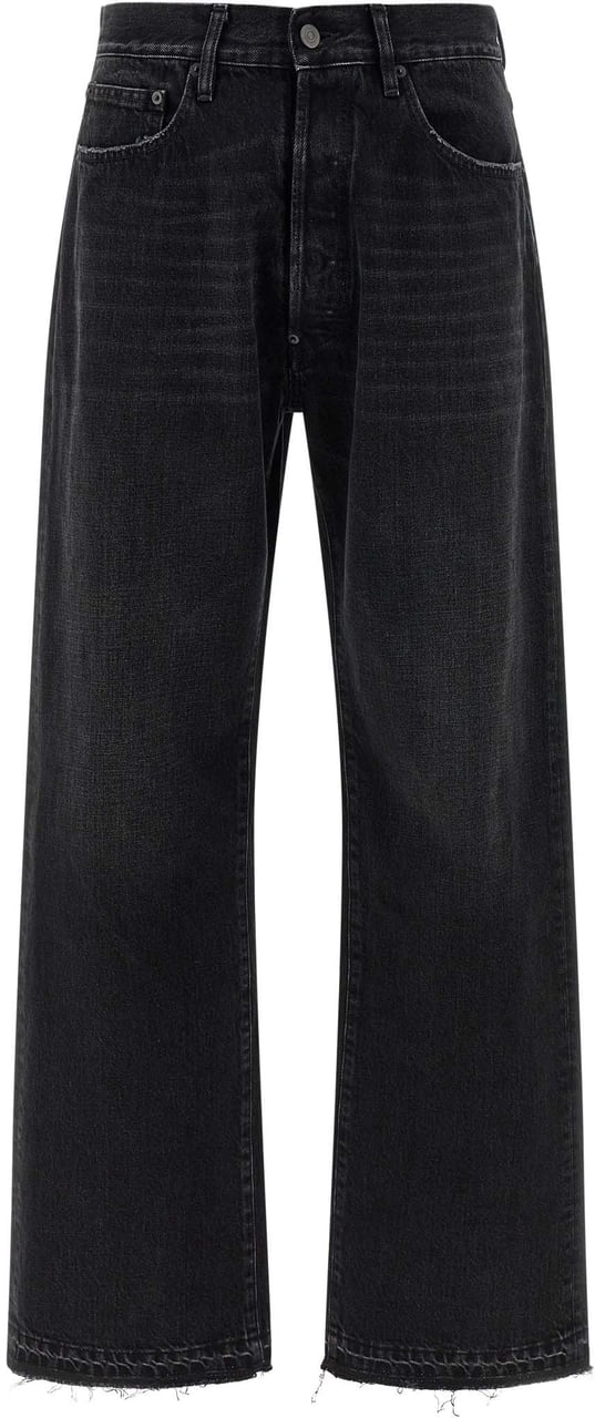 Maison Margiela Black Cotton Straight-Leg Jeans Zwart