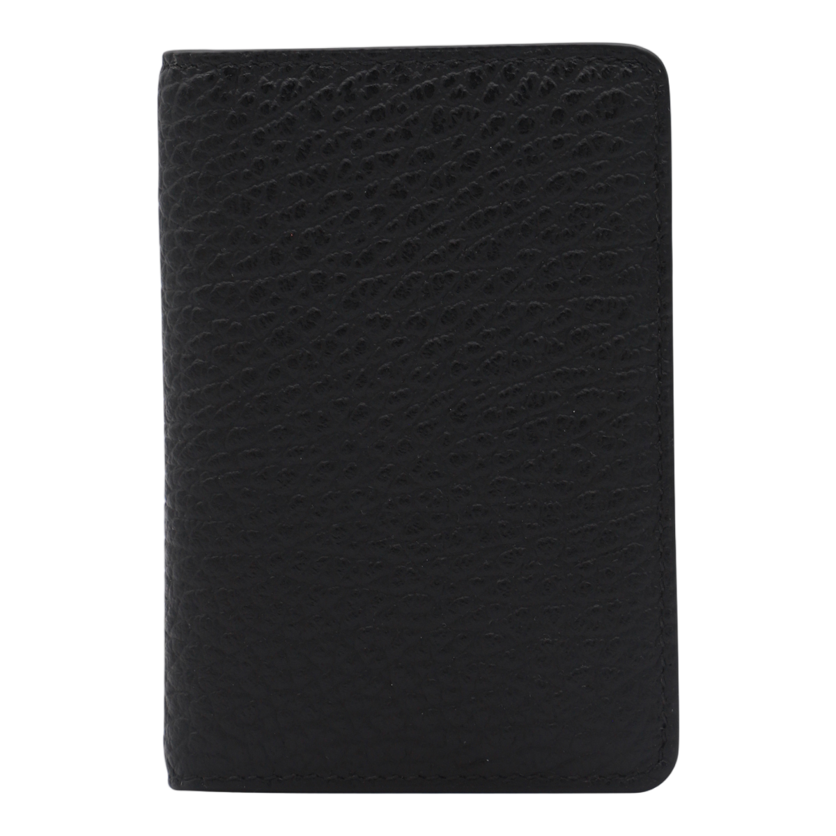 Maison Margiela Black leather card holder Zwart
