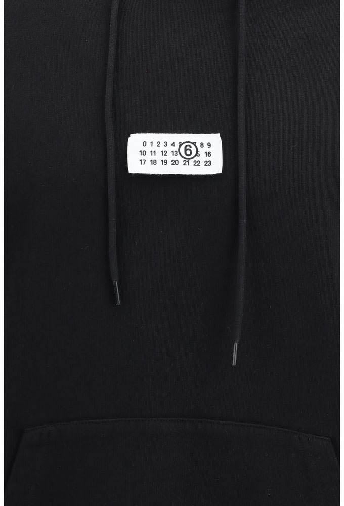 Maison Margiela MM6 Black Cotton Sweatshirt Divers