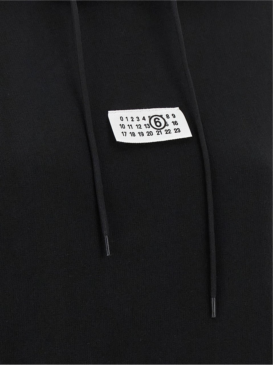 Maison Margiela MM6 Maison Margiela Black Cotton Sweatshirt Zwart