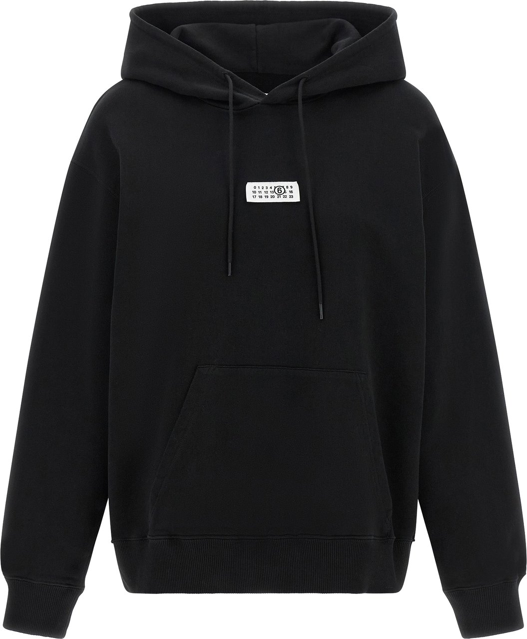 Maison Margiela MM6 Maison Margiela Black Cotton Sweatshirt Zwart