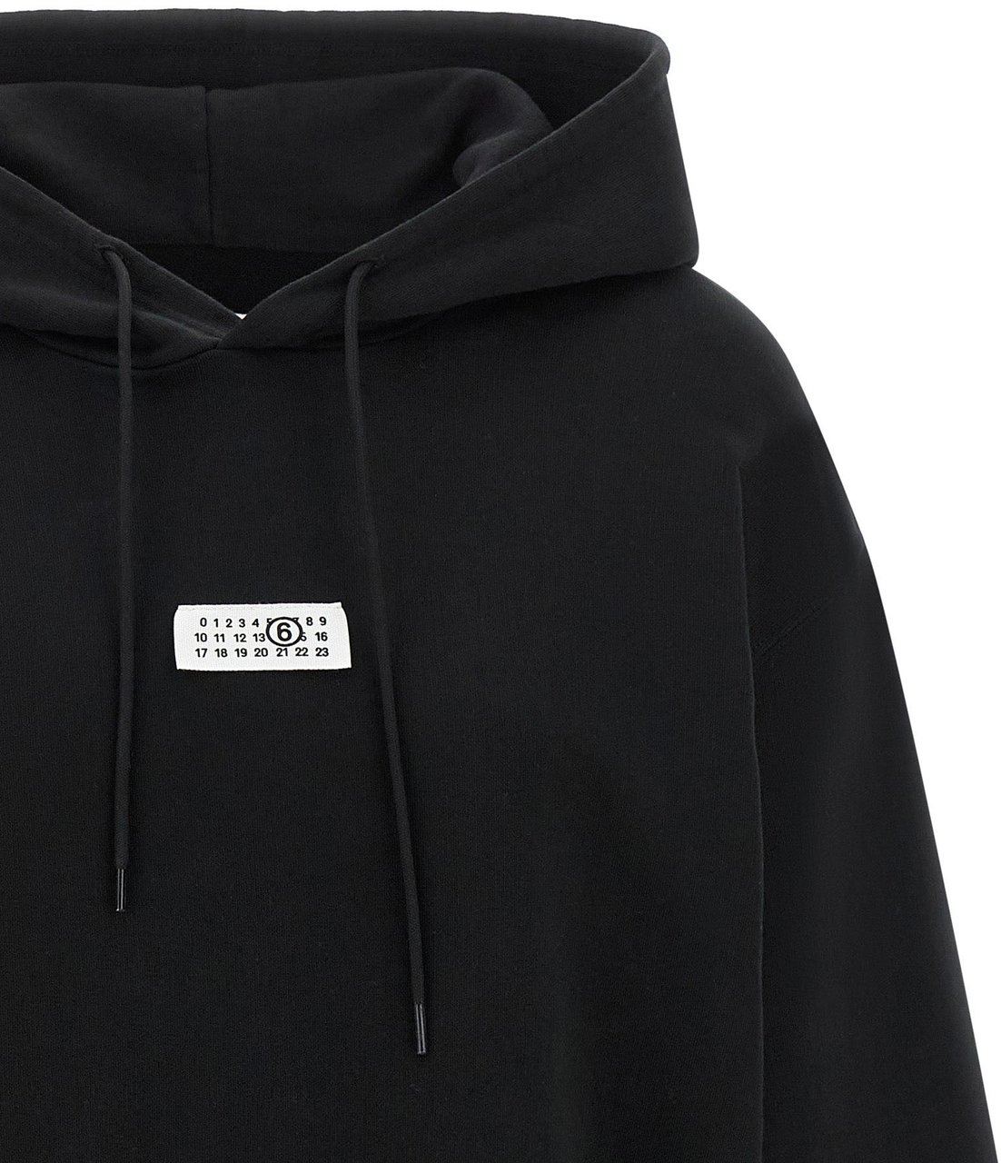 Maison Margiela MM6 Maison Margiela Black Cotton Sweatshirt Zwart