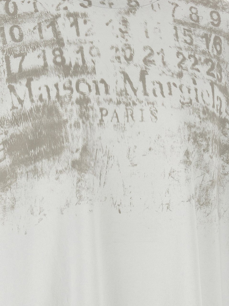 Maison Margiela Gray Cotton T-Shirt Grijs