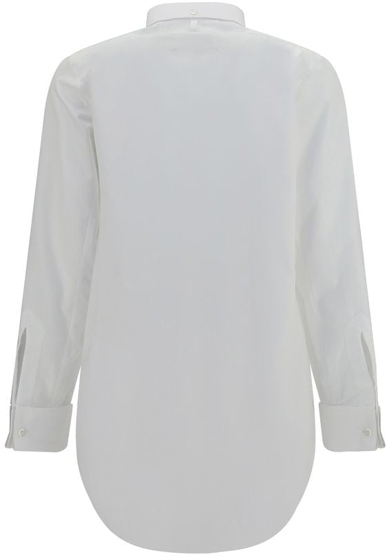 Maison Margiela White Cotton Dress Shirt Wit