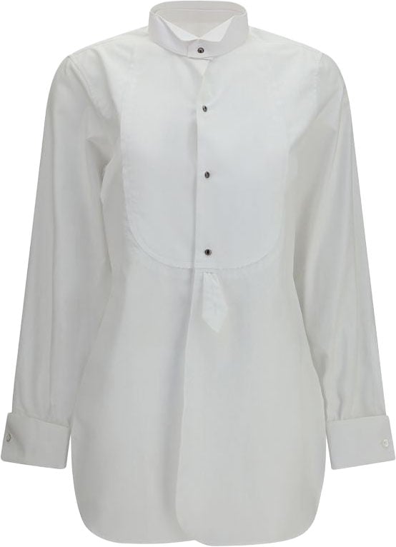 Maison Margiela White Cotton Dress Shirt Wit