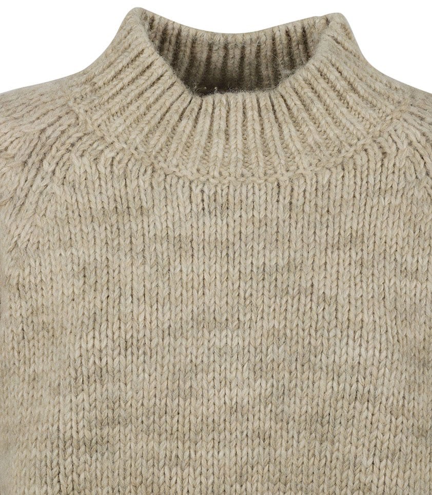 Maison Margiela Relaxed Fit Sweater With High Neck Neutraal