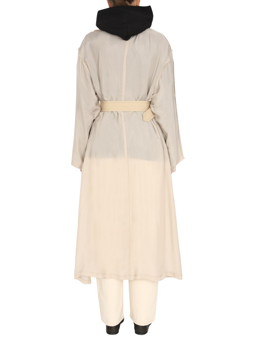 Maison Margiela TWO-MATERIAL TRENCH Beige