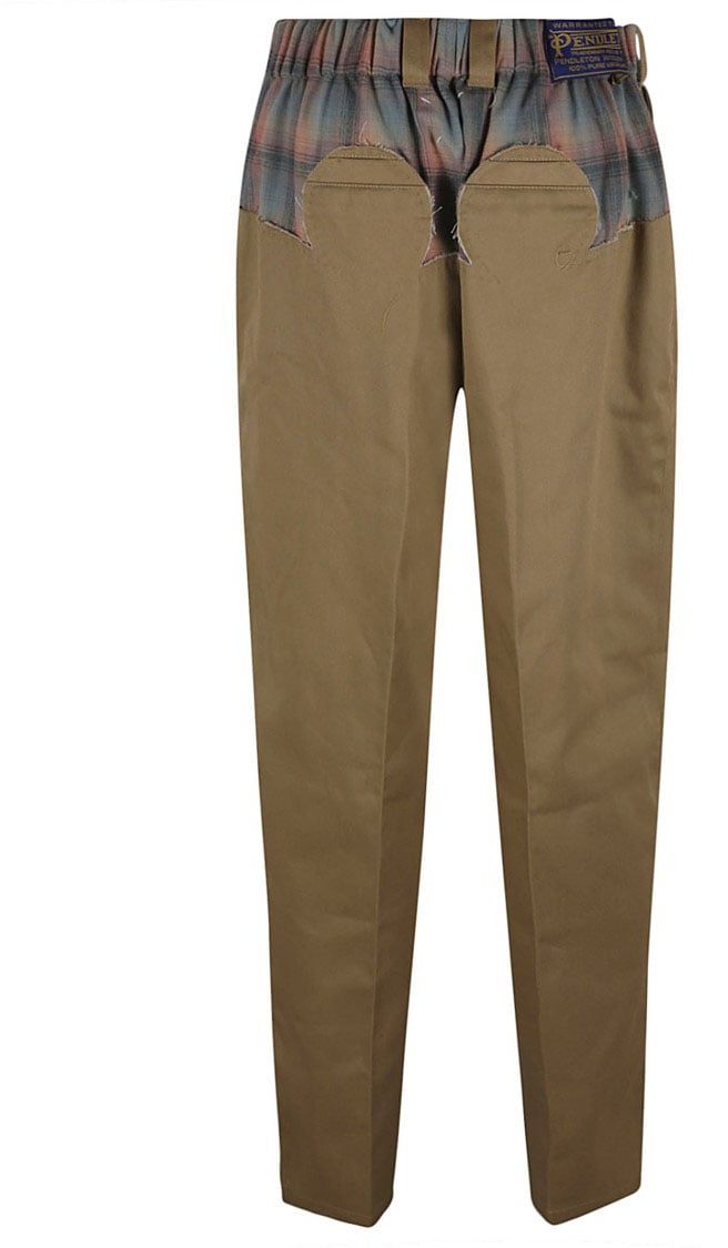 Maison Margiela Tailored Beige Trousers Neutraal
