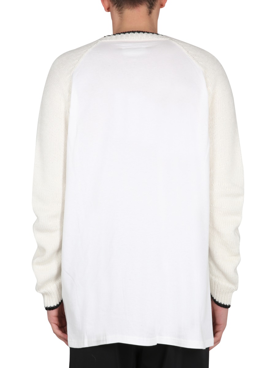 Maison Margiela JERSEY WITH LOGO Wit