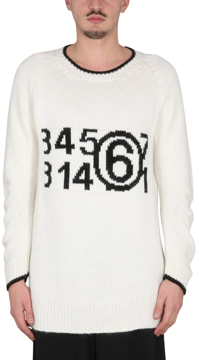 Maison Margiela JERSEY WITH LOGO Wit