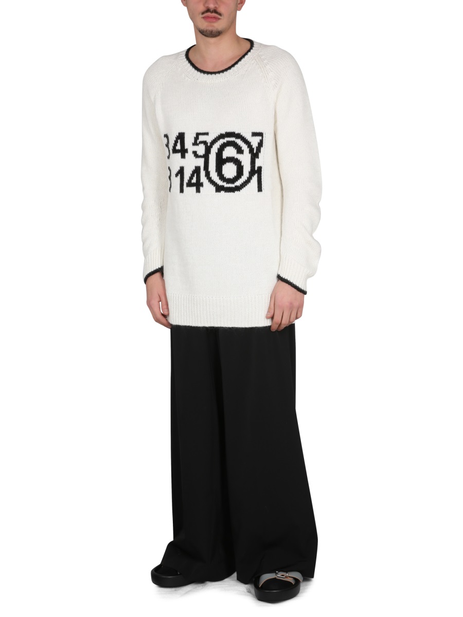 Maison Margiela JERSEY WITH LOGO Wit