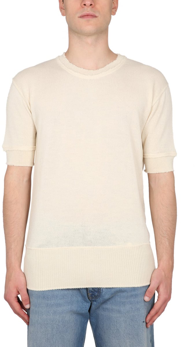Maison Margiela WOOL BLEND SWEATER Wit