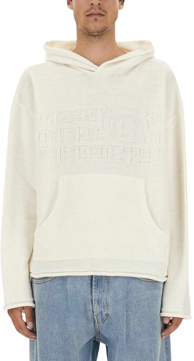 Maison Margiela JERSEY WITH LOGO Wit