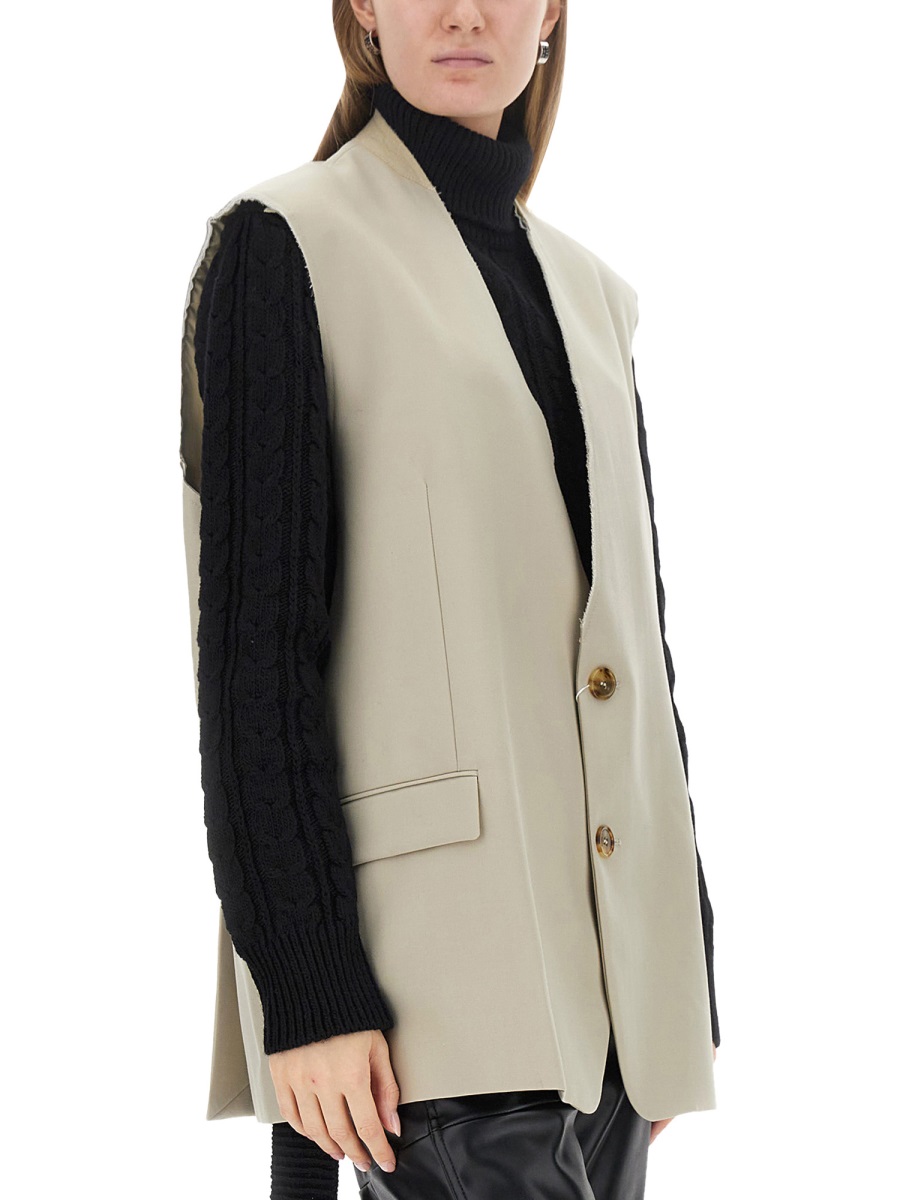 Maison Margiela SINGLE-BREASTED VEST Beige