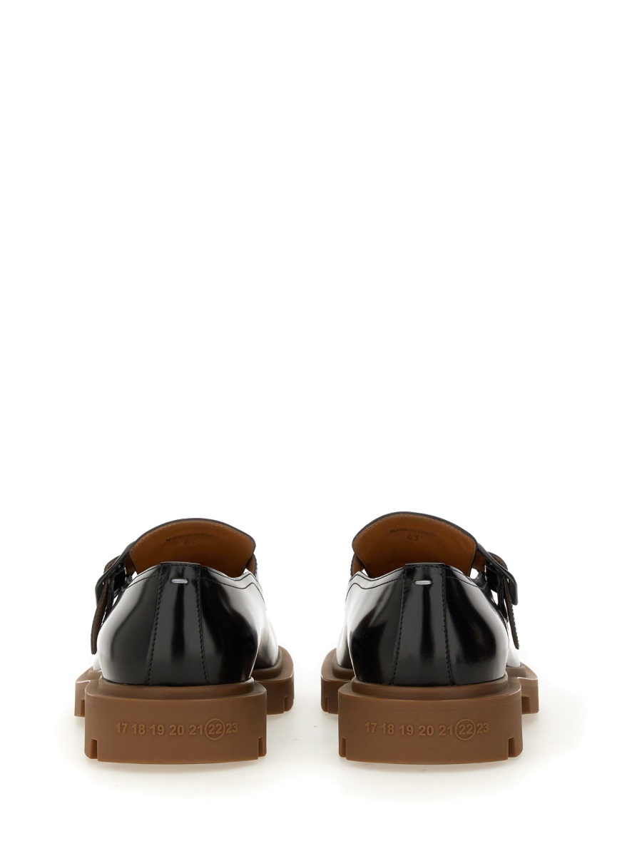 Maison Margiela LEATHER MONK. Zwart