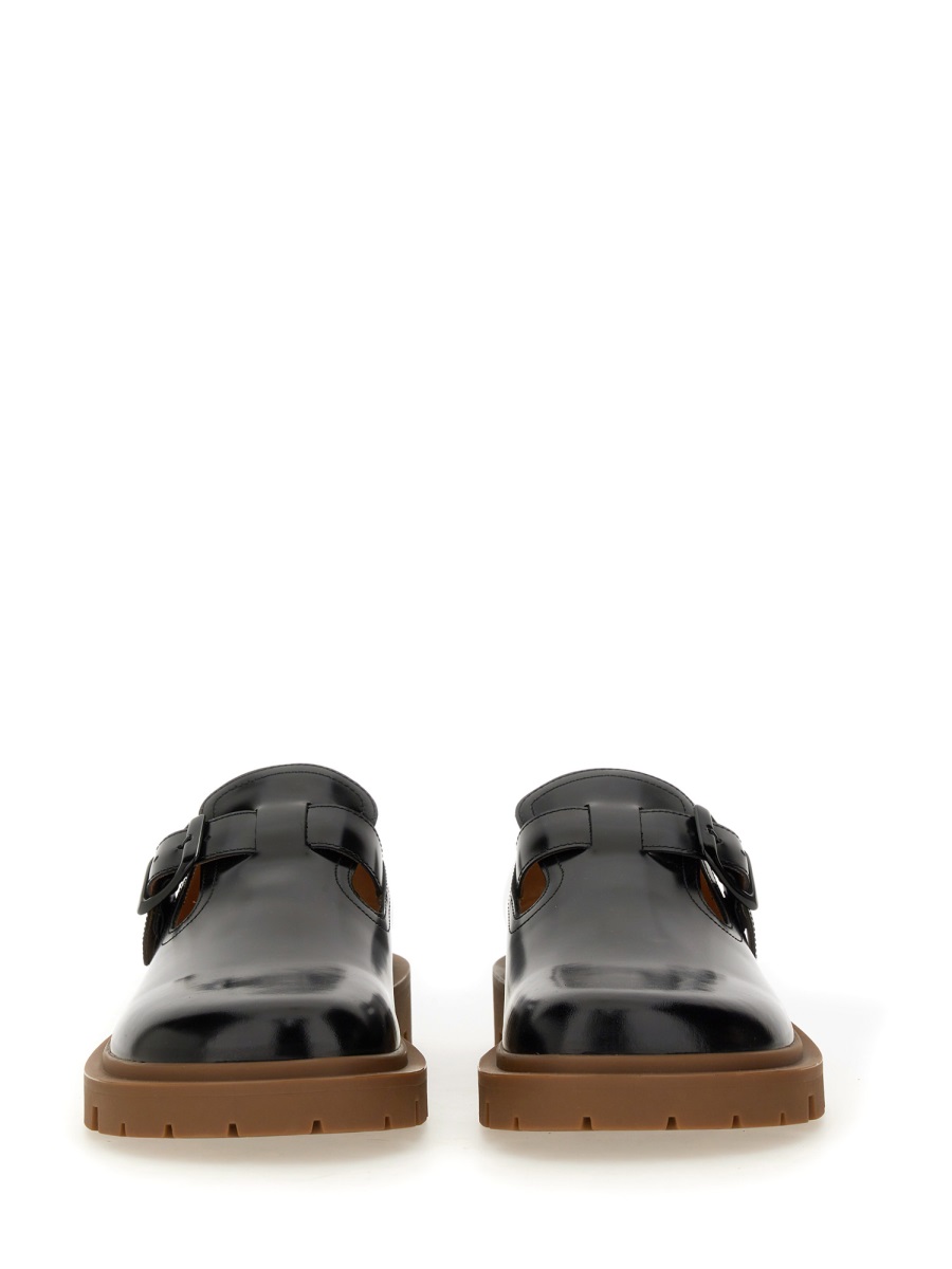 Maison Margiela LEATHER MONK. Zwart