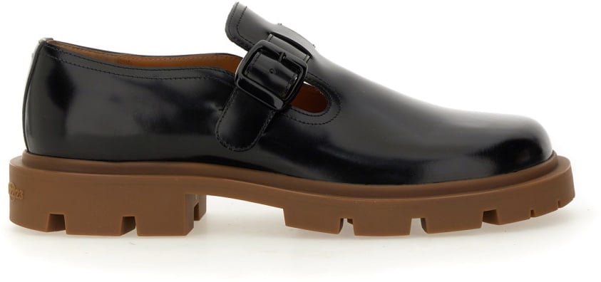 Maison Margiela LEATHER MONK. Zwart