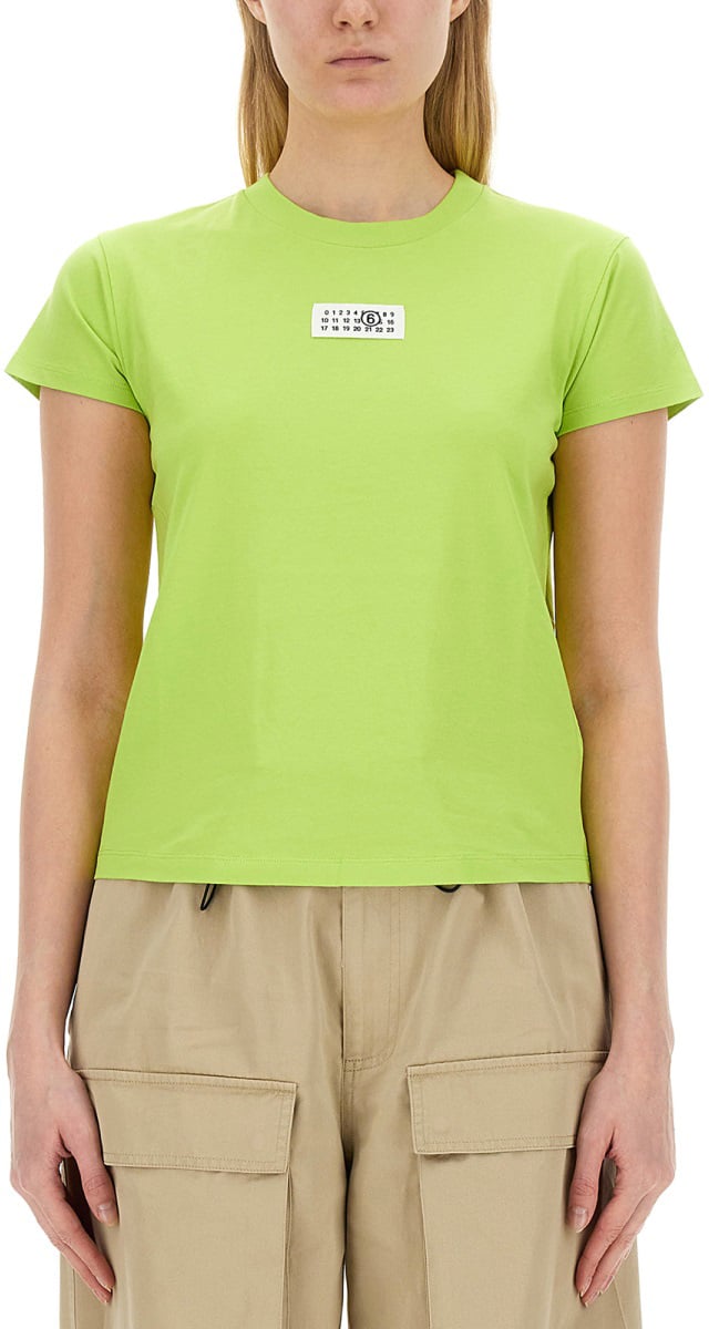 Maison Margiela T-SHIRT WITH LOGO Groen