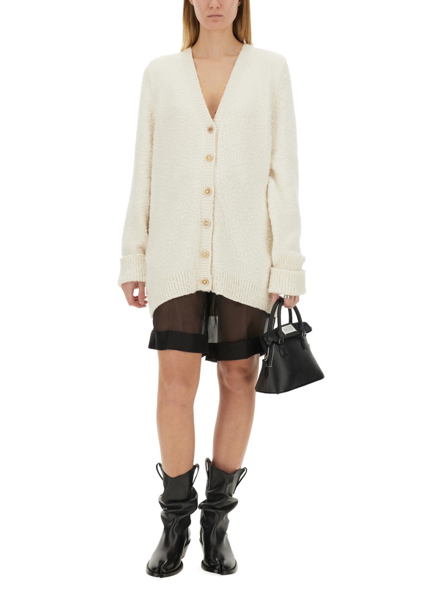 Maison Margiela OVERSIZED CARDIGAN Wit