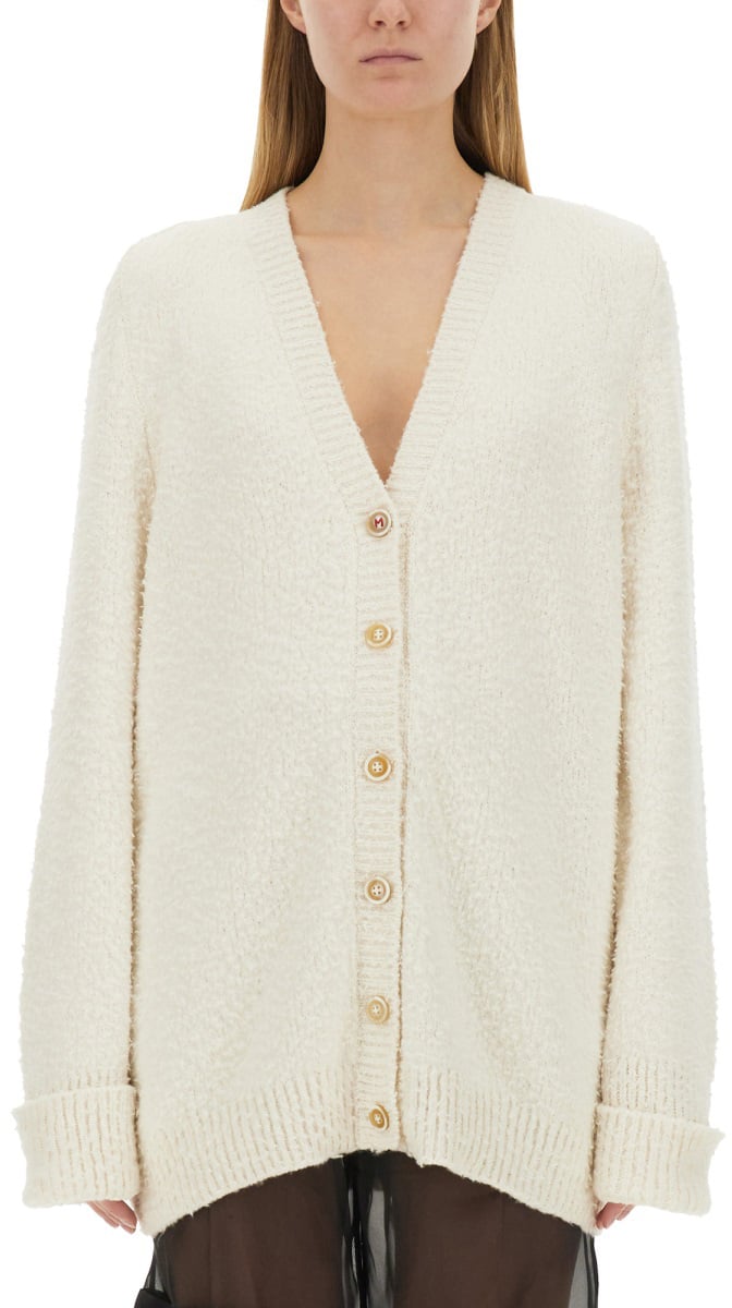 Maison Margiela OVERSIZED CARDIGAN Wit
