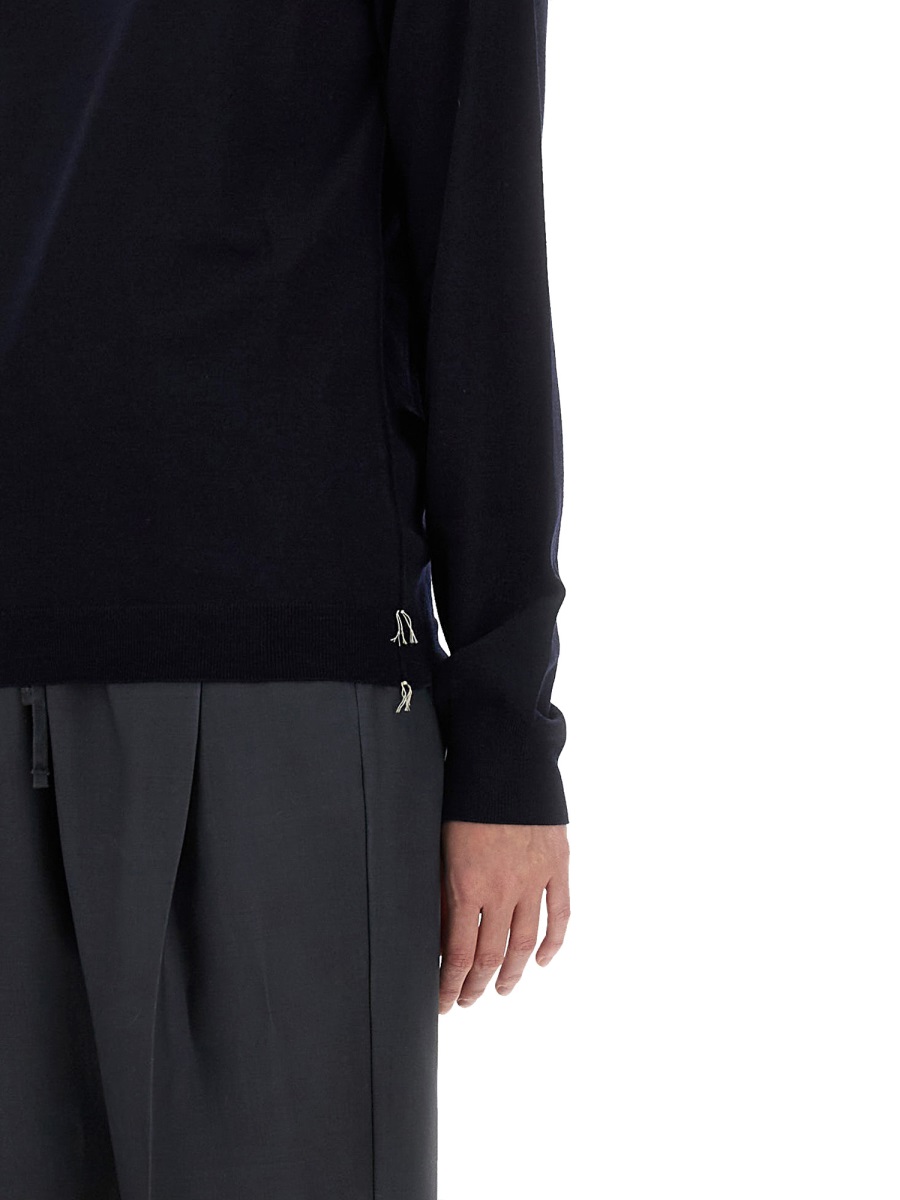 Maison Margiela WOOL POLO. Blauw