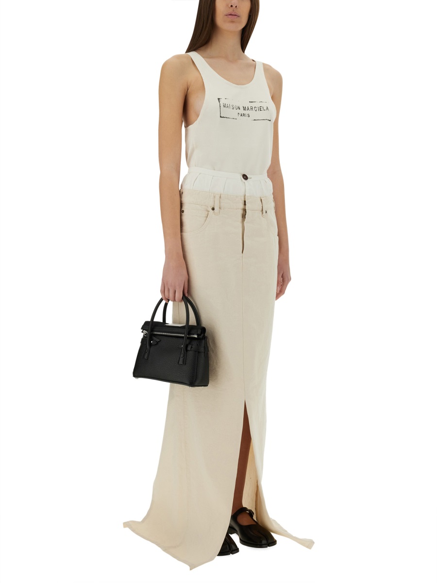 Maison Margiela LOGO PRINT TANK TOP Beige