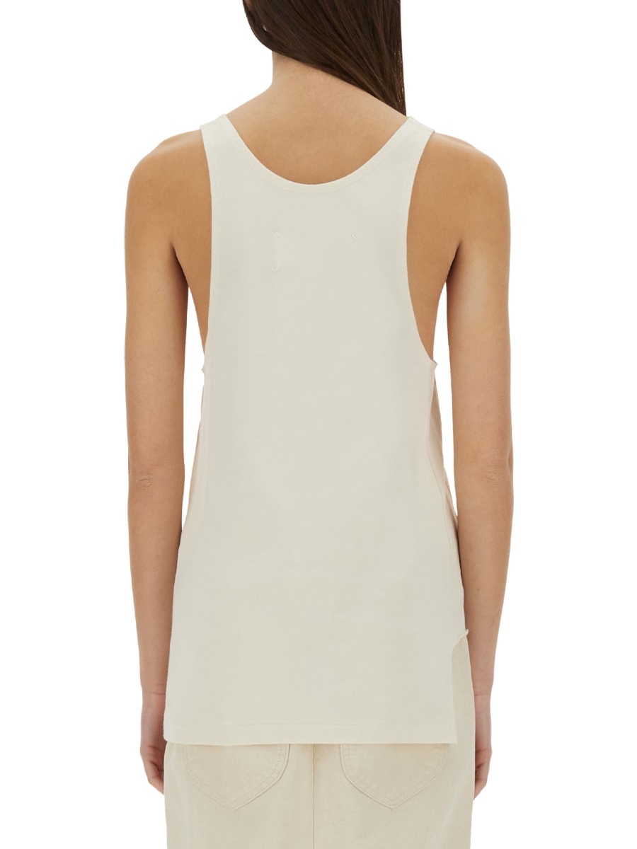 Maison Margiela LOGO PRINT TANK TOP Beige