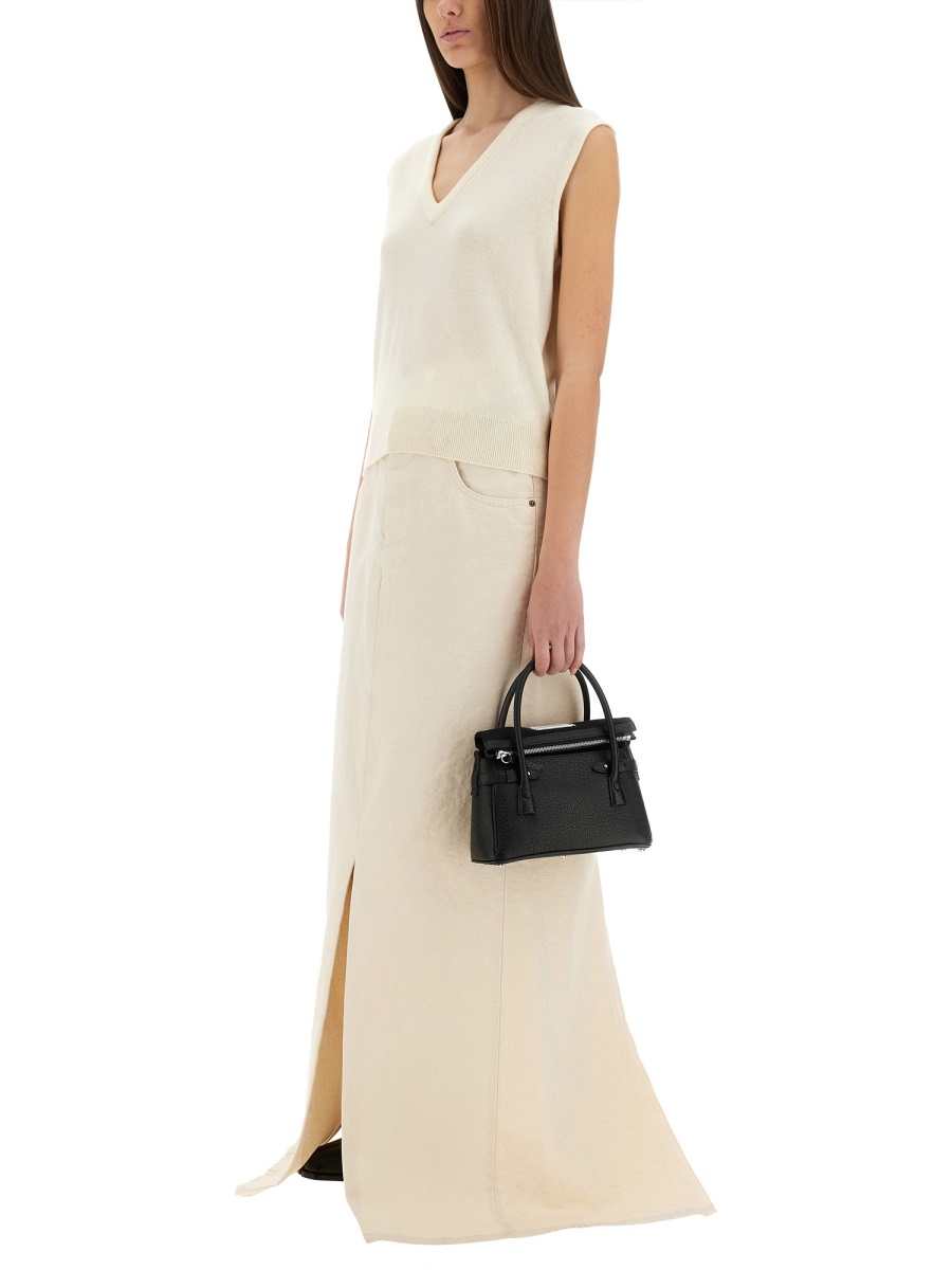 Maison Margiela V-NECK WOOL VEST Beige