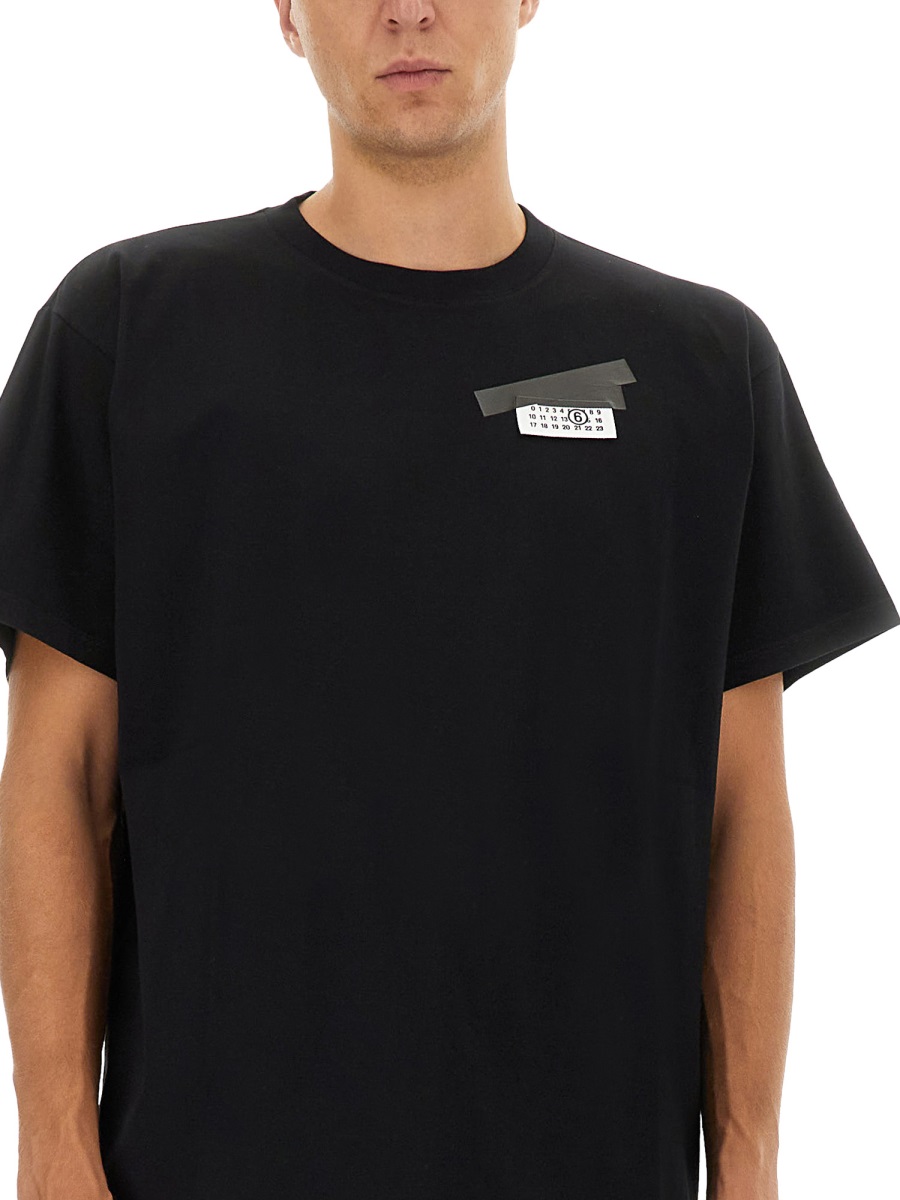 Maison Margiela T-SHIRT WITH LOGO Zwart