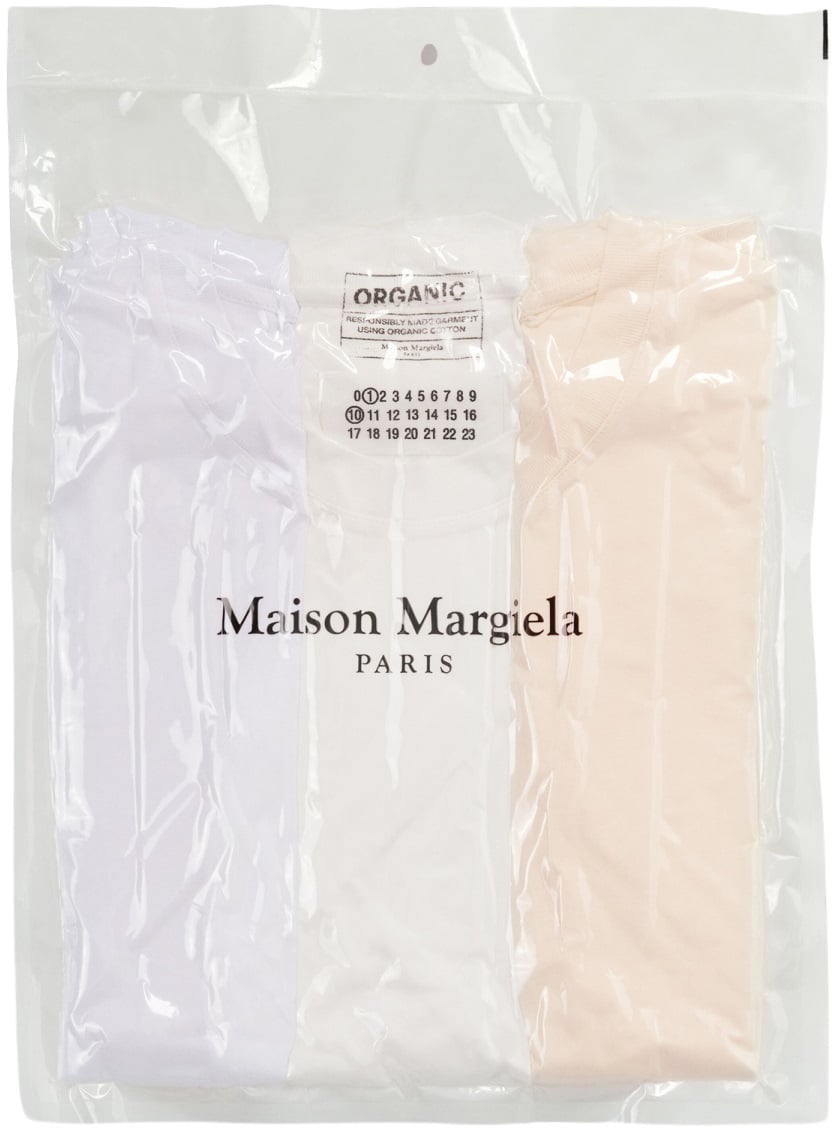 Maison Margiela PACK OF THREE T-SHIRTS Wit