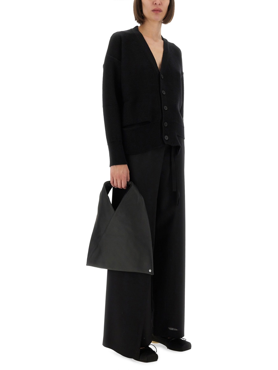 Maison Margiela WOOL KNIT CARDIGAN Zwart