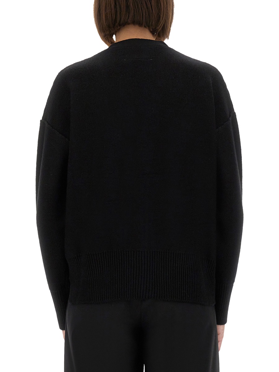Maison Margiela WOOL KNIT CARDIGAN Zwart