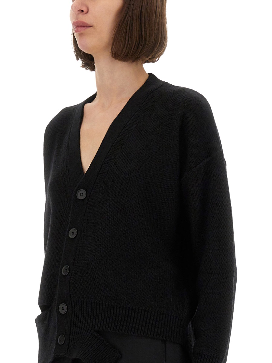 Maison Margiela WOOL KNIT CARDIGAN Zwart