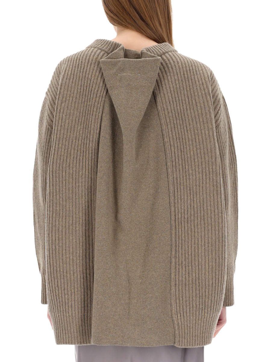 Maison Margiela WOOL SWEATER DRESS Beige
