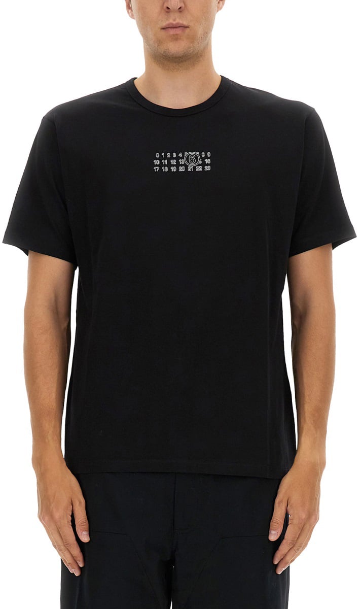 Maison Margiela T-SHIRT WITH LOGO Zwart