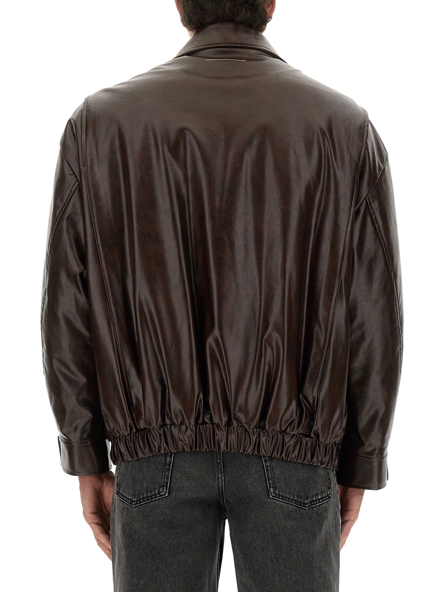 Maison Margiela LEATHER JACKET Bruin