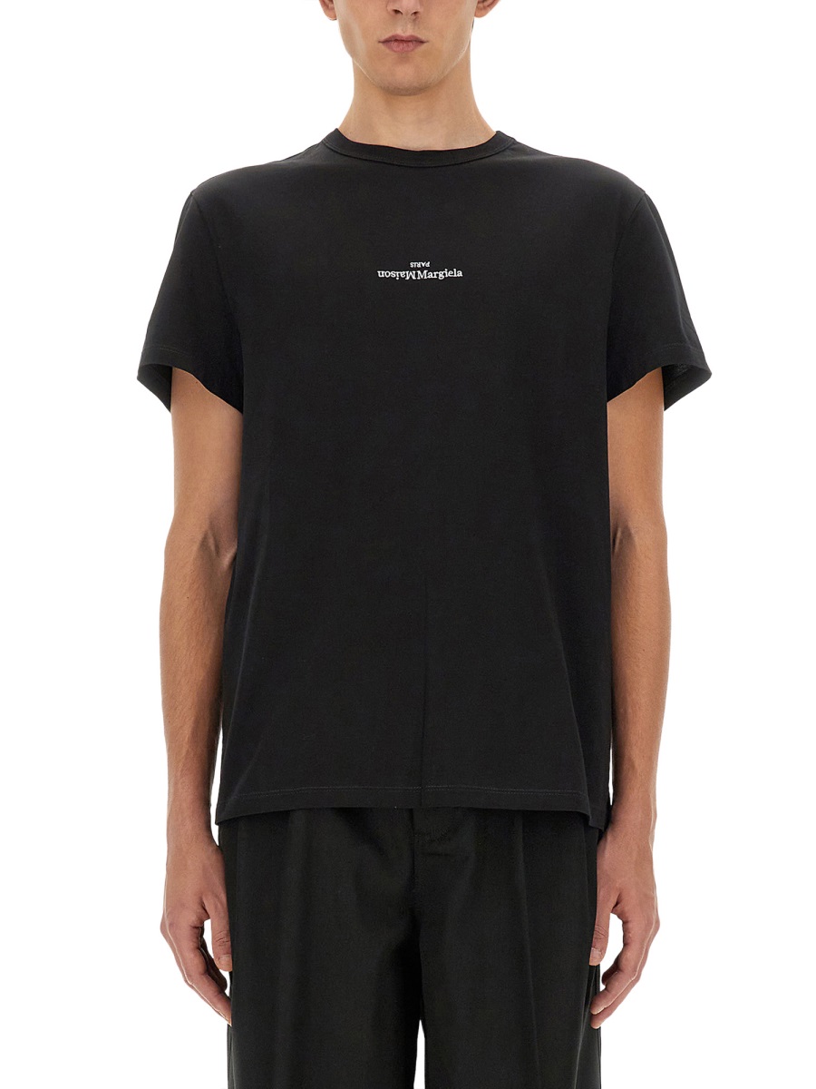 Maison Margiela COTTON T-SHIRT Zwart