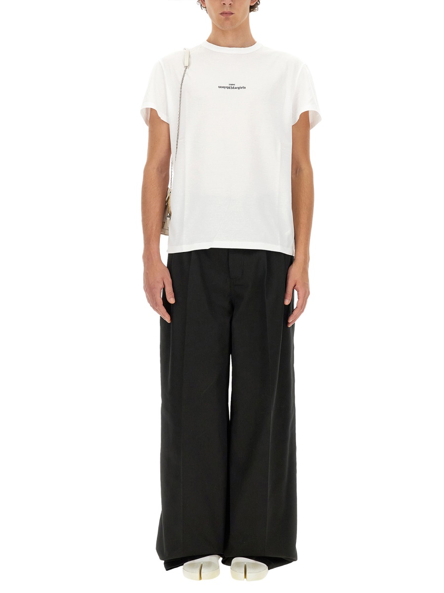 Maison Margiela DISTORTED LOGO T-SHIRT Wit